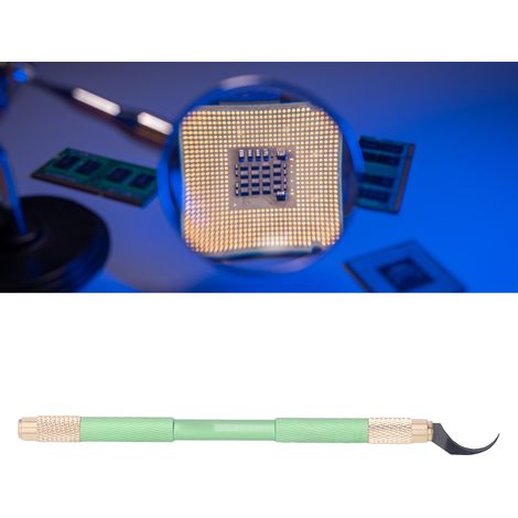 Kit de racleur pour outils de retouche de puces, lame de meulage multifonctionnelle, outil de démontage BGA, vert. (1/5)