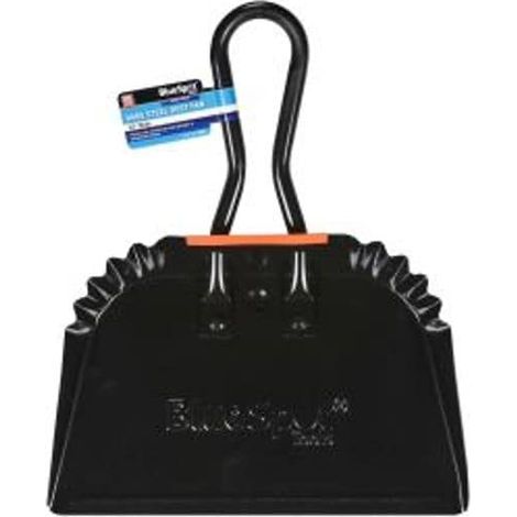 BlueSpot Metal Hand Wide Dustpan Steel Dust Pan Brush Ash Sweep Industrial 12"