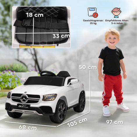 Voiture électrique pour enfants,voiture 12V pour enfants avec télécommande,lumières LED,musique,3 vitesses,3 ans,blanche