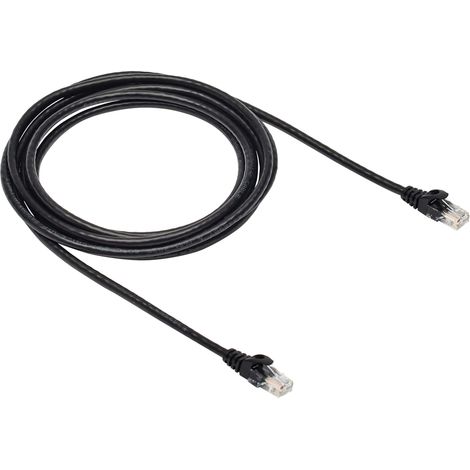 RJ45 Gigabit Ethernet Internet Network Cable - 3 m, 1-Pack, Black (1/4)