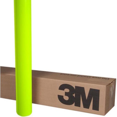 Nastro adesivo fluorescente ad alta visibilità giallo 3M™ - Lunghezza: 1 metro - Larghezza: 25mm (1/4)