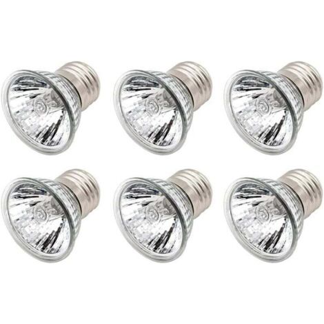 Lampadina riscaldante da 25W per tartarughe, UVA e UVB, per rettili, lucertole, tartarughe e acquari (confezione da 6) (1/4)