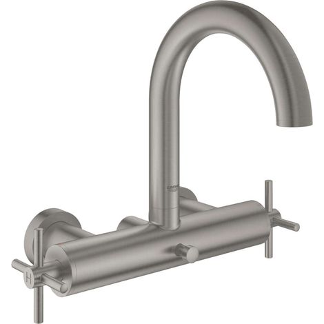Grohe Atrio - Miscelatore per vasca da bagno, supersteel 25010DC3 (1/2)