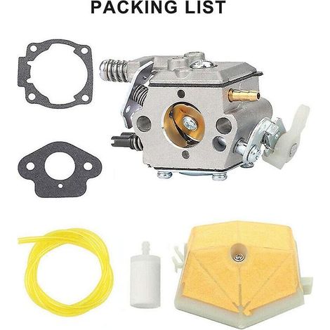 Kit de filtre à air pour carburateur compatible avec les tronçonneuses Husqvarna 50/51/55/61/254/257/261 (1/4)