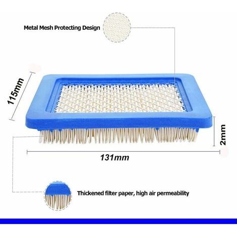 Filtre à Air et Bougie Compatible pour Tondeuses Briggs & Stratton 625/650/675, Honda GCV, Wolf – Filtres Air + Bougie L7T (1/3)