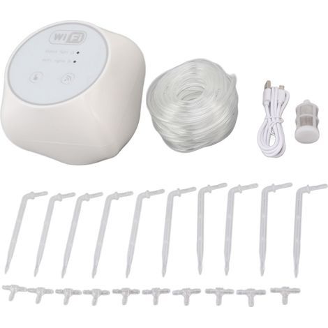 Automatisches Tropfbewässerungsset, WLAN-fähiges automatisches Bewässerungssystem, Bewässerungstimer für Gartenpflanzen