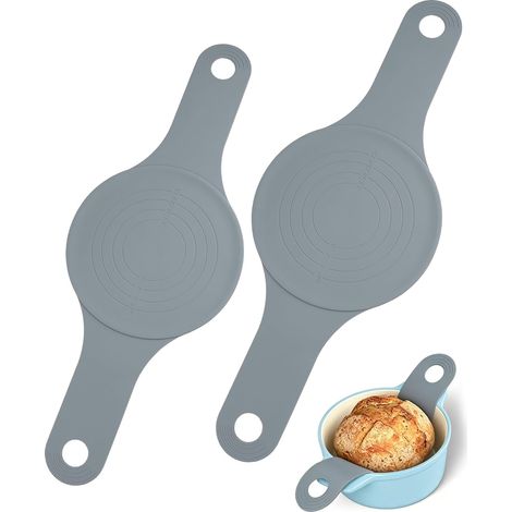 Silicone Baking Mat for Dutch Oven, Elingues à Pain Silicone Cocotte  sans Fibre de Verre, Antidérapant Réutilisable Tapis de Cuisson pour Four, Outils pour Transvaser la Pâte (1/4)