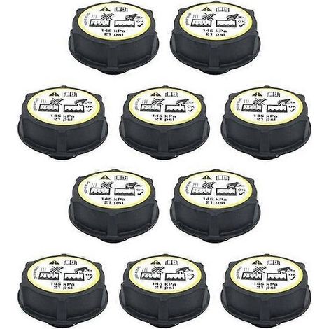 Lot de 10 bouchons de réservoir de liquide de refroidissement/couvercle de radiateur 3M5H-8100-AD 1301104 compatibles avec Ford Focus, Fiesta, C-Max, Mondeo et Transit-SFYGV (1/5)