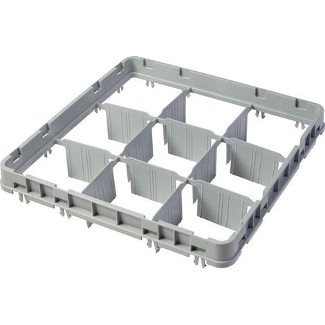 Extension 9 casiers - 49.9 x 49.9 x 5.1 cm - Lot de 12 - Cambro