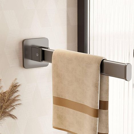 Porte-serviettes mural pliable, pivotant à 90°, en aluminium (1/5)