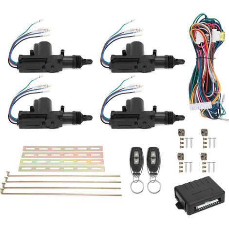 Zentralverriegelung mit Fernbedienung, 12-V-Schlüsselloses Zugangssystem, LED-Anzeige, 2 Bedienelemente (1/5)