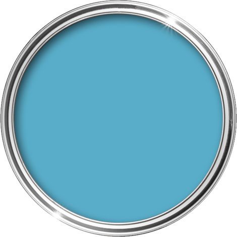 HQC Masonry Paint -  Weatherproof & Long-lasting Protection For All Exterior Walls - Pale Blue - 1L