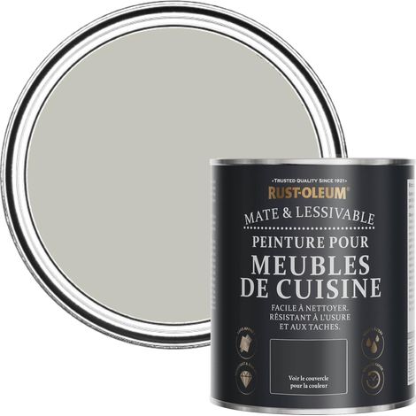 Peinture Grise pour Meubles de Cuisine, Finition Mate - Brume 750ml (1/5)