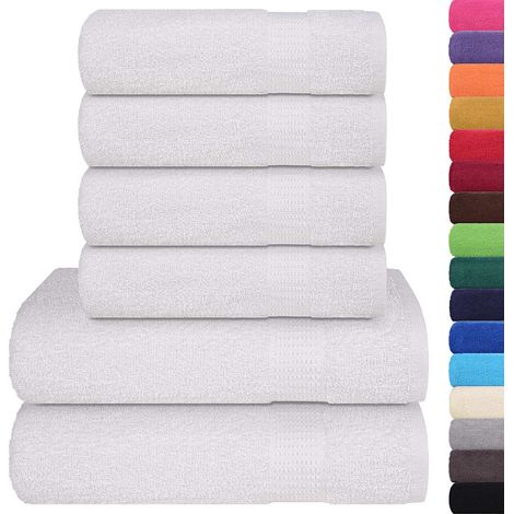 Ensemble de serviettes FROGN 6 pcs blanc 360 g/m²