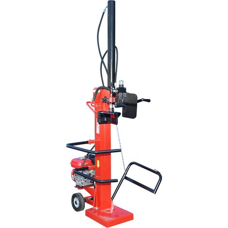 Spaccalegna verticale con motore a benzina da 196 cc, potenza di spacco 14T, tronco da 1040x400 mm Breckner Germany (1/5)