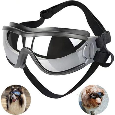 Dog Goggles, Dog Sunglasses with Adjustable Strap, Anti-UV Dog Glasses, Waterproof, Windproof, for Medium and Large Dogs (1/5)