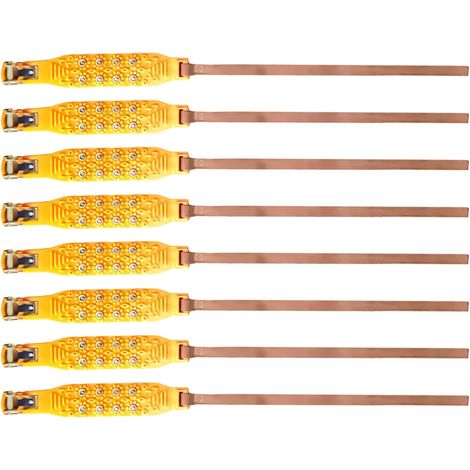 Jeu de chaînes à neige  Protection contre la neige des pneus hiver  Système antidérapant en 8 pièces  Pour pneus de 16,5 à 24,5 cm SUV berline camping-car pick-up minivan traction sécurisée dans la (1/5)