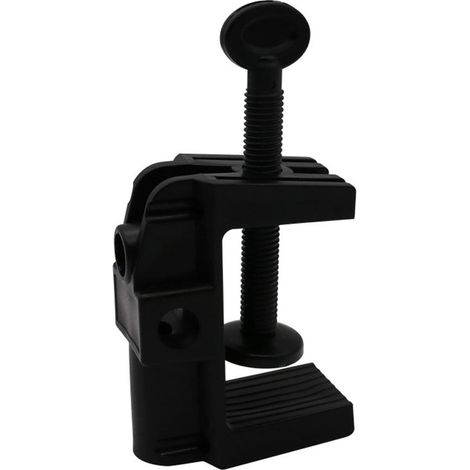 Support De Lampe De Bureau - Support Pince À Clip - Pour Microphone Et Accessoires Audio - Plage D'Épaisseur 1 À 52 Mm - Diamètre De Trou 13 Mm - Noir (1/5)