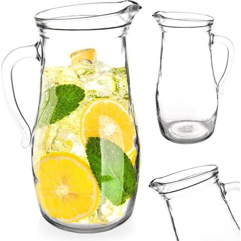 Carafe en verre pour boissons, jus, compotes, limonade, eau, 1,75 L (1/5)