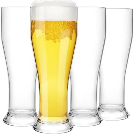 Unzerbrechlich Biergläser, 480ml Tritan-Kunststoff Weizenbiergläser, Bierglas fur camping fête (1/5)