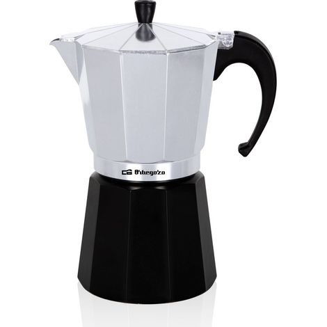 Orbegozo kfm 630 cafetera de aluminio - prepara 6 tazas de cafe en minutos - mango ergonomico para un manejo seguro - valvula de seguridad para tranquilidad (1/5)