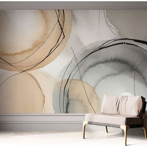 Papier peint autocollant avec imprimé pour décoration intérieure pour rénovation a motif Harmonie géométrique 312x219 cm (1/5)