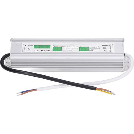 Alimentation LED étanche IP67 60W, transformateur basse tension 110V-260VAC vers 12VDC, convertisseur d'éclairage extérieur. (1/5)