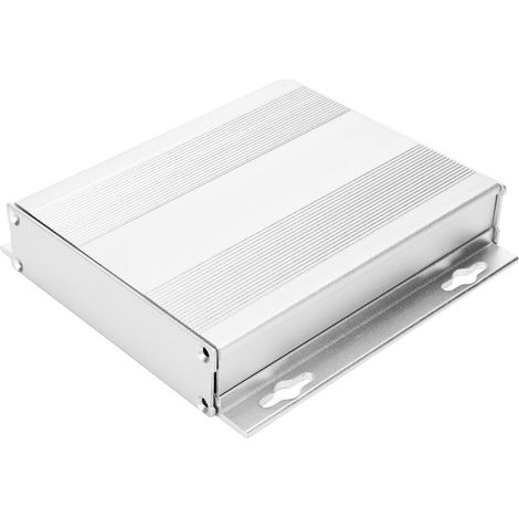 27131130mm sandblasted silver flat aluminum alloy shell circuit board housing decoder housing (pearl cotton packaging) (1/5)
