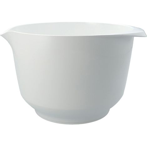 Bol mélangeur et de service, blanc laiteux, 17,5 × 22 × 13 cm, 2 l, en PET recyclable, résistant aux rayures, passe au lave-vaisselle et au micro-ondes (1/2)