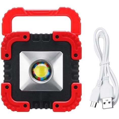 10-W-USB-Außenfluter, 240-l-LED-Arbeitsleuchte (wasserdicht), tragbare Laterne, solarbetriebene Notfall-Reiseleuchte (1/4)