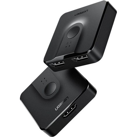 Switch hdmi ugreen da 1x hdmi a 2x hdmi 4k a 60hz - nero