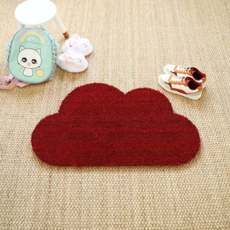 Paillasson Coco - Nuage - Rouge - 50 x 85 cm (1/4)