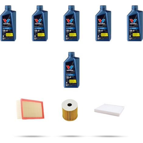 Kit tagliando 3 FILTRI e 6L OLIO compatibile con Volvo S70 2.0 20V T5 176kw dal 1997 (1/5)