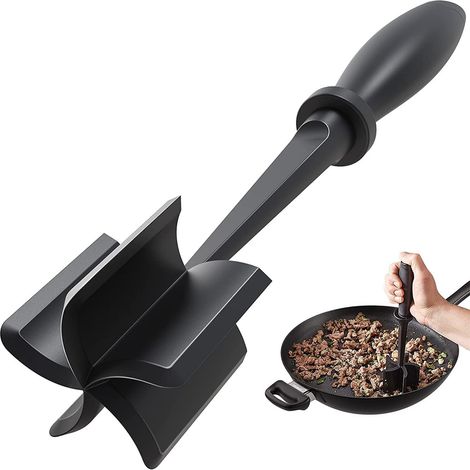 Hachoir à viande broyeur de résistant la chaleur pour hacher le bœuf et les pommes terre Noir (1/5)