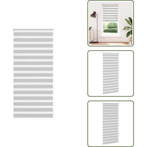 vidaXL Store zèbre gris clair largeur du tissu 100,9 cm polyester (1/5)