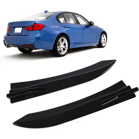 Heckstoßstangen-Seitenspoiler in Hochglanzschwarz für BMW 3er F30 F31 M Sport 2011-2019 (ZST-380) (1/5)