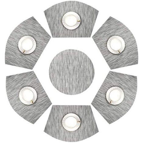 Set de table à motif rayé 7 pièces (1/4)