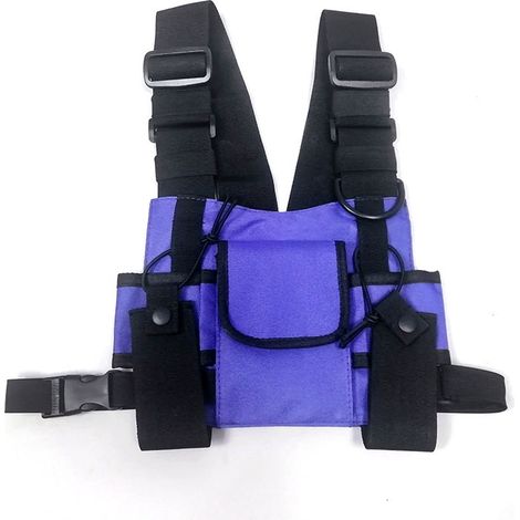 Walkie Talkie Schultertasche Brusttasche, drahtloser Brusttasche Schultergurt, Zwei-Wege drahtloser Rucksack Rack, Zwei-Wege drahtlose Handtaschenabdeckung Walkie Talkie Brusttasche für Rettungsausrüs