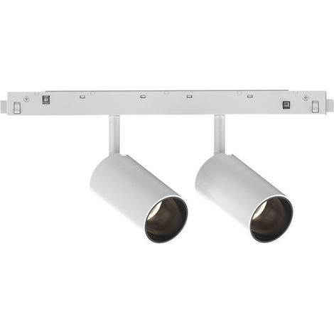 EGO SPOT DOUBLE LED COB CITIZEN ON-OFF 1700 lm 3000 K 16 W 30° BIANCO D.4X7CM (1/2)