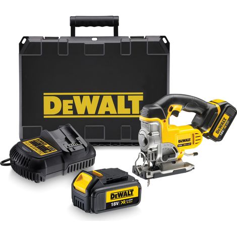 DeWALT DCS331M2 Akku Stichsäge 18V 4Ah mit Pendelhub mit 2 Akkus und Koffer (1/2)