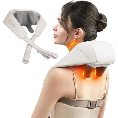 Masseur électrique pour la nuque avec fonction chauffante – Massage Shiatsu pour les épaules, la nuque et le corpsqq[GKS]-AquaForge (1/5)