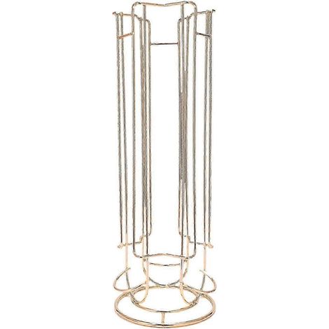 Organisateur de capsules de café en acier inoxydable, support de rangement pour 18 capsules, idéal pour le plan de travail de la cuisine. (1/4)