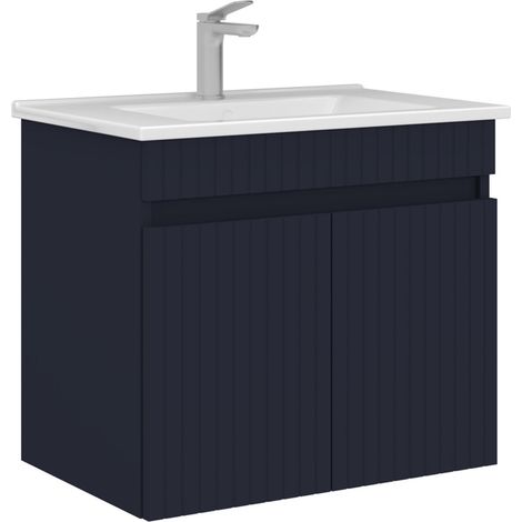 Mobile lavabo "Tivoli 65" - 65 x 45 x 57 cm - Blu navy opaco (1/3)