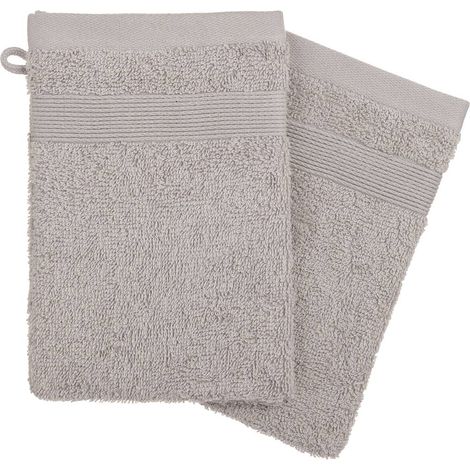 Set di 2 flanelle grigio tortora 15x21cm - Atmosphera créateur d'intérieur