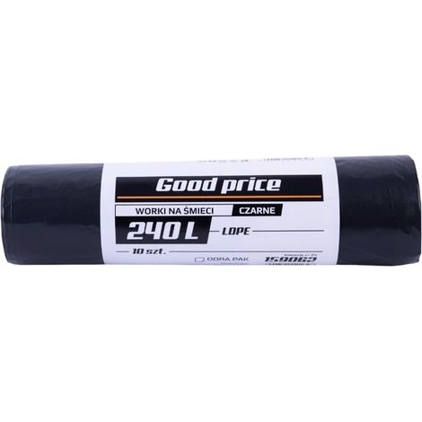 Müllsäcke 240L schwarz LDPE 10 Stück Günstiger Preis