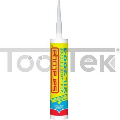 SILICONE SIGILLANTE ANTIMUFFA TRASPARENTE UNIVERSALE 280ml SARATOGA SIL3004