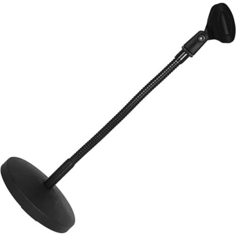 Pied de microphone de bureau réglable avec pince, base métallique stable, portable (1/5)