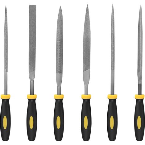 CCYKXA 6 Pieces File Set, Files and Rasps, Needle Files, Diamond Rasp Files for Wood/Metal/Workshop/Plastics Repair (1/5)