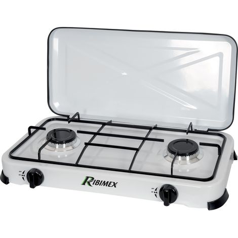 FORNELLO A GAS 2 FUOCHI 60X33XH8CM 2,2KW+2,2KW (1/2)