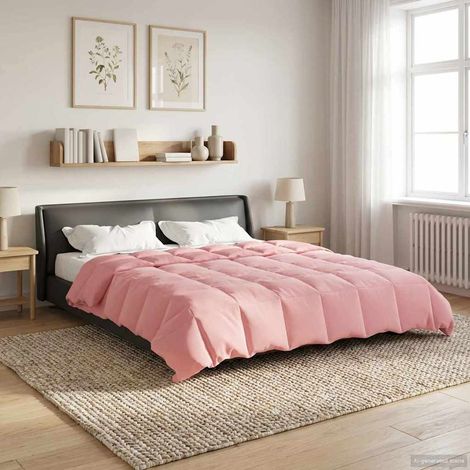 Sommerdecke Gepolstert Rosa 200 x 240 cm Mikrofaser